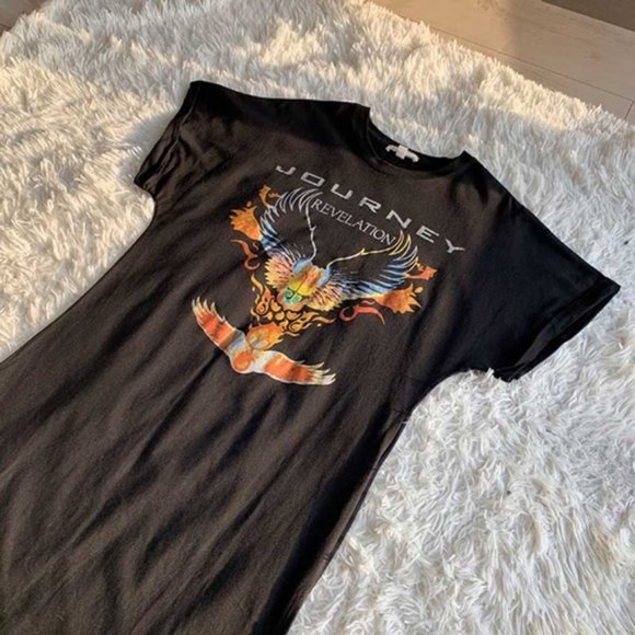 Journey Revelation band graphic black tee dress - Picture 4 of 12